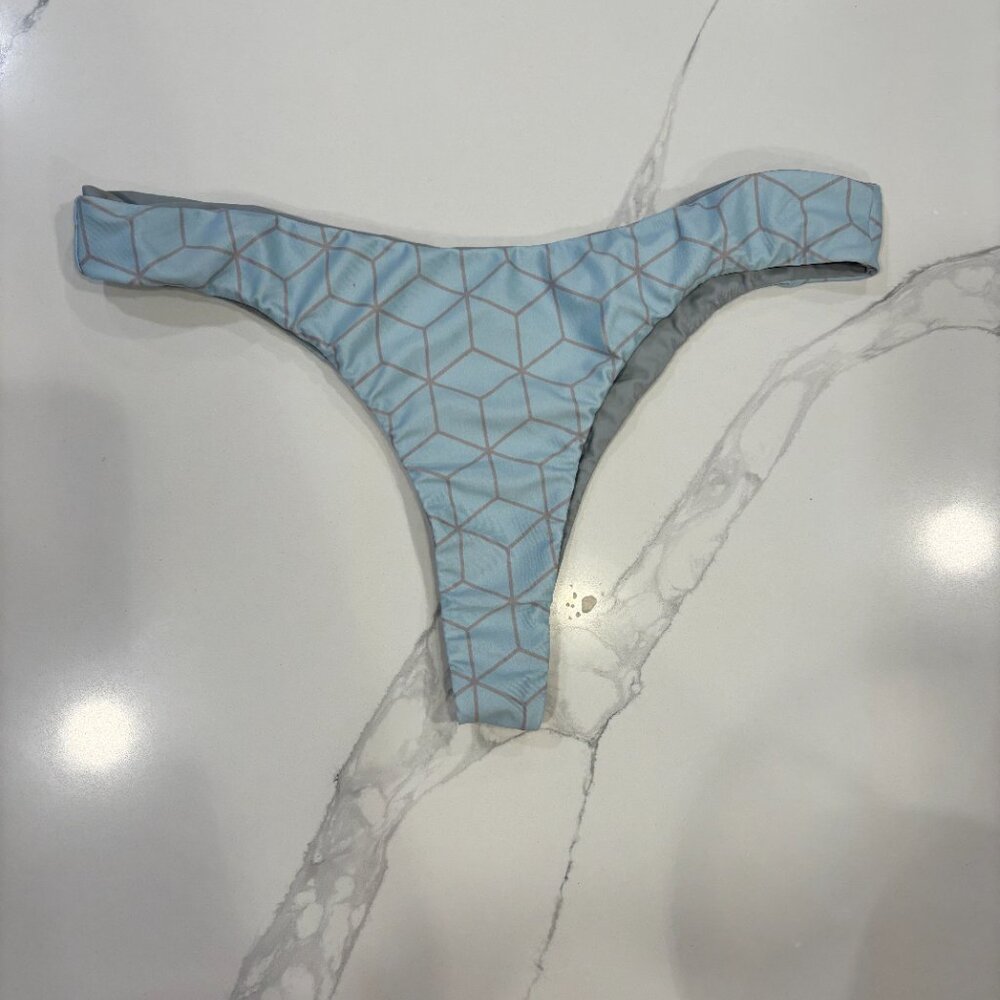 ❤️‍🔥 2/$10 High-Cut Thong Bikini Bottom — Light Blue — Multiple Sizes Available